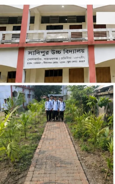 জলাবদ্ধতা থেকে মুক্তি পেল সাদিপুর উচ্চ বিদ্যালয়ের শিক্ষার্থীরা